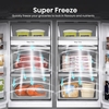 Hisense RQ758N4SWFE American Fridge Freezer, Black, E Rated,  Non-Plumbed