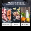 Hisense RQ758N4SWFE American Fridge Freezer, Black, E Rated,  Non-Plumbed