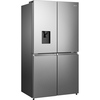 Hisense RQ758N4SWSE American Fridge Freezer, Stainless Steel, E Rated,  Non-Plumbed