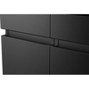 Hisense RQ760N4IFE American Fridge Freezer, Black, E Rated,  Plumbed