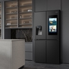 Hisense RQ760N4IFE American Fridge Freezer, Black, E Rated,  Plumbed