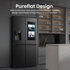 Hisense RQ760N4IFE American Fridge Freezer, Black, E Rated,  Plumbed