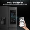 Hisense RQ760N4IFE American Fridge Freezer, Black, E Rated,  Plumbed