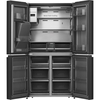 Hisense RQ760N4IFE American Fridge Freezer, Black, E Rated,  Plumbed