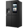 Hisense RQ760N4IFE American Fridge Freezer, Black, E Rated,  Plumbed