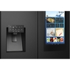 Hisense RQ760N4IFE American Fridge Freezer, Black, E Rated,  Plumbed