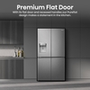 Hisense RQ760N4SASE American Fridge Freezer, Stainless Steel, E Rated,  Non-Plumbed