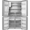 Hisense RQ760N4SASE American Fridge Freezer, Stainless Steel, E Rated,  Non-Plumbed