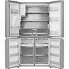 Hisense RQ760N4SASE American Fridge Freezer, Stainless Steel, E Rated,  Non-Plumbed