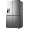 Hisense RQ760N4SASE American Fridge Freezer, Stainless Steel, E Rated,  Non-Plumbed