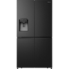 Hisense RQ760N4SBFE American Fridge Freezer, Black, E Rated,  Non-Plumbed