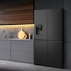 Hisense RQ760N4SBFE American Fridge Freezer, Black, E Rated,  Non-Plumbed