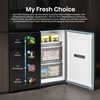 Hisense RQ768N4GBE American Fridge Freezer,  Non-Plumbed, Black, E Rated