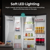 Hisense RS5P528SPBC American Fridge Freezer, Black, C Rated,  Plumbed