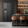 Hisense RS5P528STBE American Fridge Freezer, Black, E Rated,  Non-Plumbed
