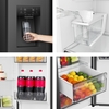 Hisense RS5P528STBE American Fridge Freezer, Black, E Rated,  Non-Plumbed
