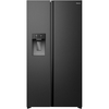 Hisense RS5P528STBE American Fridge Freezer, Black, E Rated,  Non-Plumbed