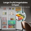 Hisense RS5P528STBE American Fridge Freezer, Black, E Rated,  Non-Plumbed