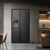 Hisense RS5P528STBE American Fridge Freezer, Black, E Rated,  Non-Plumbed