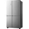 Hisense RS5P668SSCC American Fridge Freezer, Silver, C Rated,  Non-Plumbed