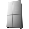 Hisense RS5P668SSCC American Fridge Freezer, Silver, C Rated,  Non-Plumbed