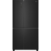 Hisense RS5P668SSFC American Fridge Freezer, Black, C Rated,  Non-Plumbed