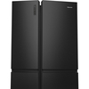 Hisense RS5P668SSFC American Fridge Freezer, Black, C Rated,  Non-Plumbed