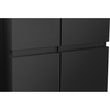 Hisense RS5P668SSFC American Fridge Freezer, Black, C Rated,  Non-Plumbed