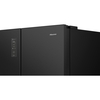 Hisense RS5P668SSFC American Fridge Freezer, Black, C Rated,  Non-Plumbed
