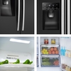 Hisense RS694N4IBE American Fridge Freezer, Black, E Rated,  Plumbed