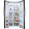 Hisense RS694N4IBE American Fridge Freezer, Black, E Rated,  Plumbed