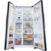 Hisense RS694N4IBE American Fridge Freezer, Black, E Rated,  Plumbed