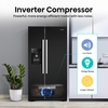 Hisense RS694N4IBE American Fridge Freezer, Black, E Rated,  Plumbed