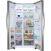 Hisense RS694N4ICE American Fridge Freezer, Stainless Steel, E Rated,  Plumbed
