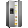 Hisense RS694N4TIE American Fridge Freezer,  Non-Plumbed, Stainless Steel, E Rated