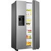 Hisense RS694N4TIE American Fridge Freezer,  Non-Plumbed, Stainless Steel, E Rated