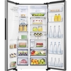 Hisense RS694N4TIE American Fridge Freezer,  Non-Plumbed, Stainless Steel, E Rated