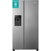 Hisense RS694N4TIE American Fridge Freezer,  Non-Plumbed, Stainless Steel, E Rated