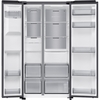 Samsung RS70F64KETEU American Fridge Freezer, Matt Metal Silver, E Rated,  Plumbed
