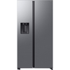 Samsung RS70F64KETEU American Fridge Freezer, Matt Metal Silver, E Rated,  Plumbed