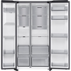 Samsung RS70F66KCFEU American Fridge Freezer, Black Deep Ocean Inox Finish, C Rated,  Plumbed
