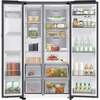 Samsung RS80F64KEFEU Series 8 Smart American Fridge Freezer, Black Deep Ocean Inox Finish, E Rated,  Plumbed