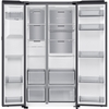 Samsung RS80F64KEFEU Series 8 Smart American Fridge Freezer, Black Deep Ocean Inox Finish, E Rated,  Plumbed