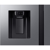 Samsung RS80F64KETEU Series 8 Smart American Fridge Freezer, Matt Metal Silver, E Rated,  Plumbed