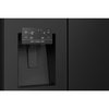 Hisense RS818N4TFC American Fridge Freezer, Black, C Rated,  Non-Plumbed