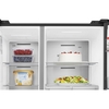 Hisense RS818N4TFE American Fridge Freezer, Black, E Rated,  Non-Plumbed