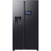 Samsung RS90F64EEFEU Series 9 American Fridge Freezer, Black Deep Ocean Inox Finish, E Rated,  Plumbed