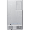 Samsung RS90F64EETEU American Fridge Freezer, Matt Metal Silver, E Rated,  Plumbed