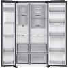 Samsung RS90F66BEFEU Family Hub SpaceMax&trade; American Fridge Freezer, Black Deep Ocean Inox Finish, E Rated,  Plumbed
