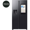 Samsung RS90F66BEFEU Family Hub SpaceMax&trade; American Fridge Freezer, Black Deep Ocean Inox Finish, E Rated,  Plumbed